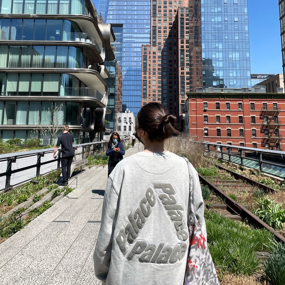 Palace Light Gray Knit Top